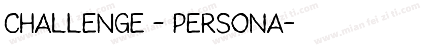 Challenge - Persona字体转换